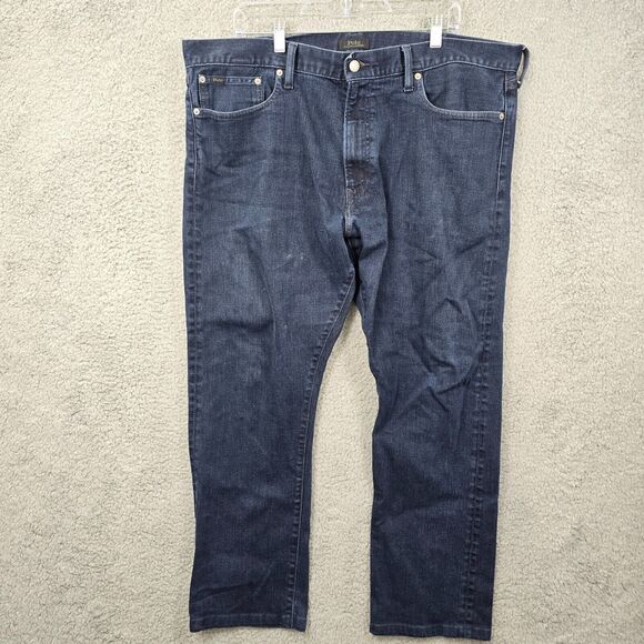 Polo Ralph Lauren Men's Blue Straight Dark Wash Jeans Size 40x32 - Picture 1 of 14